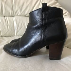 Madewell Billie Ankle Boots Black Leather Sz 10